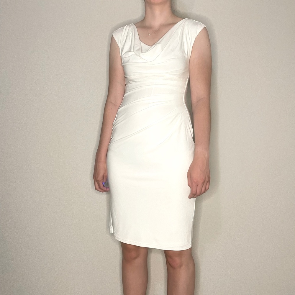 Ralph Lauren white professional dress mid length size 2